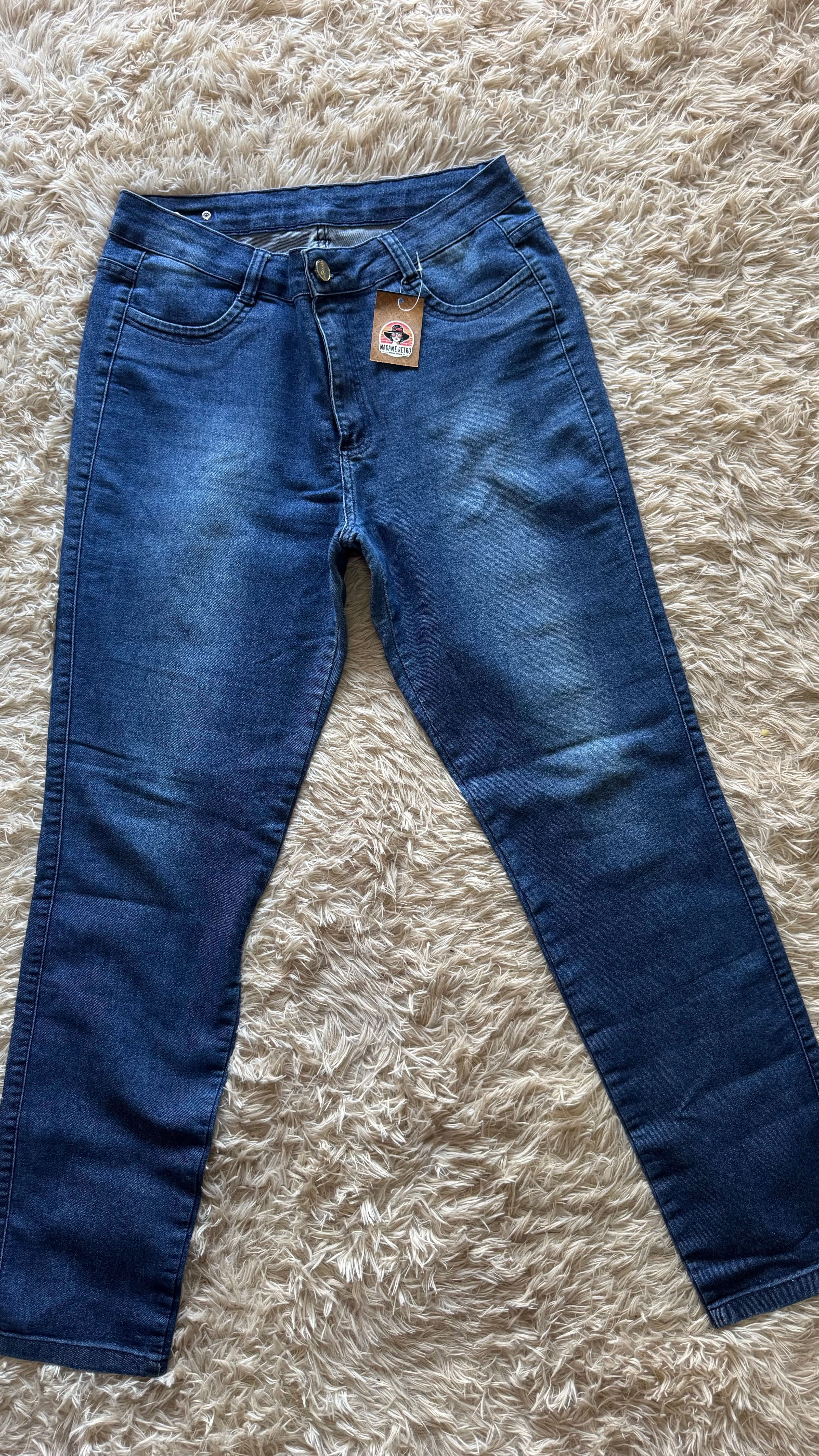 Calça Jeans Azul Médio com Lycra