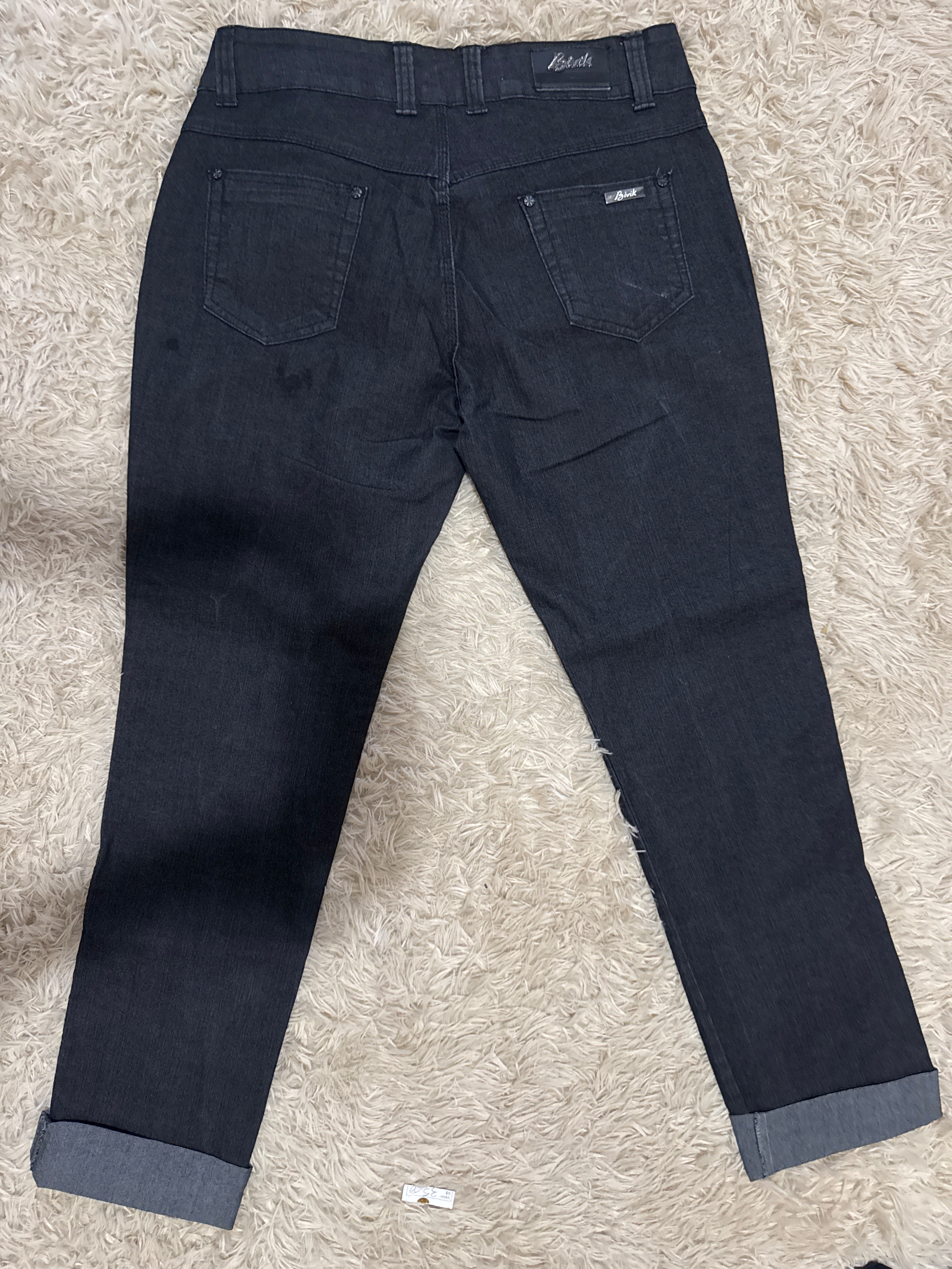 Calça Jeans Preta Bivik Plus Size