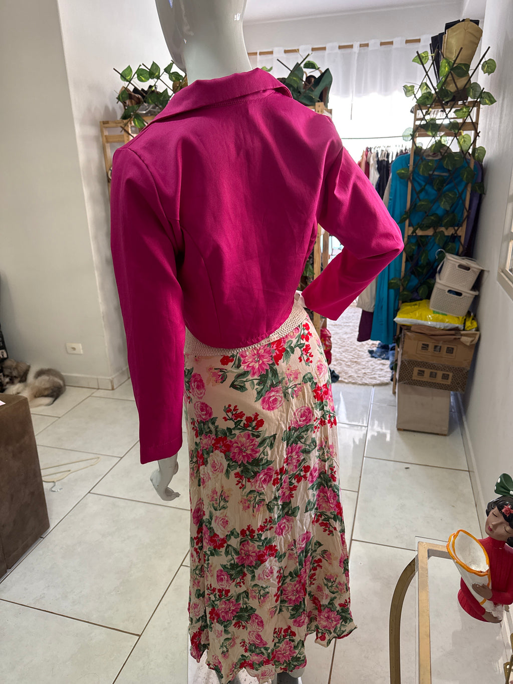 Blazer Curto Pink Magenta