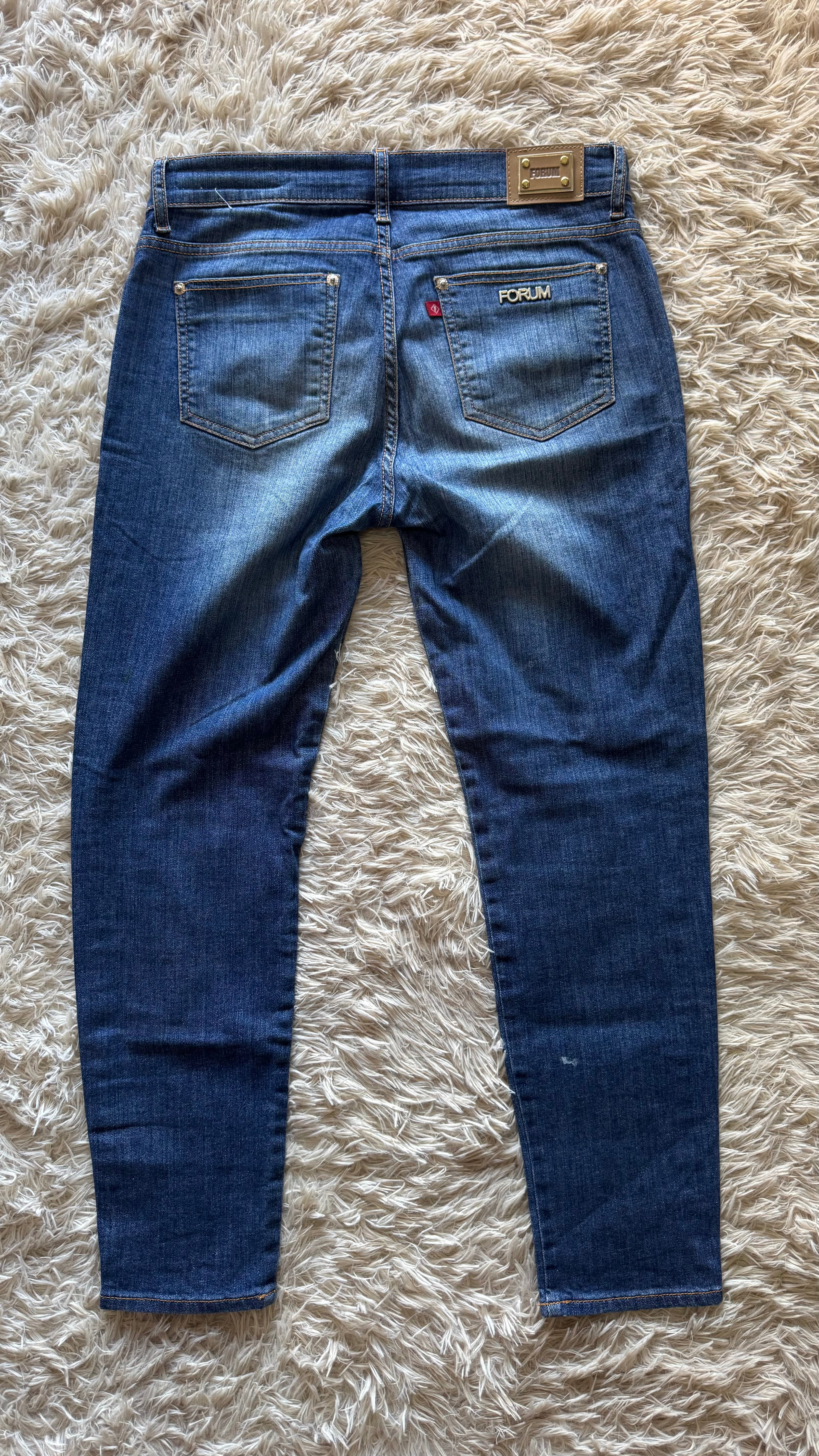 Calça Jeans Skinny Fórum Azul Escuro