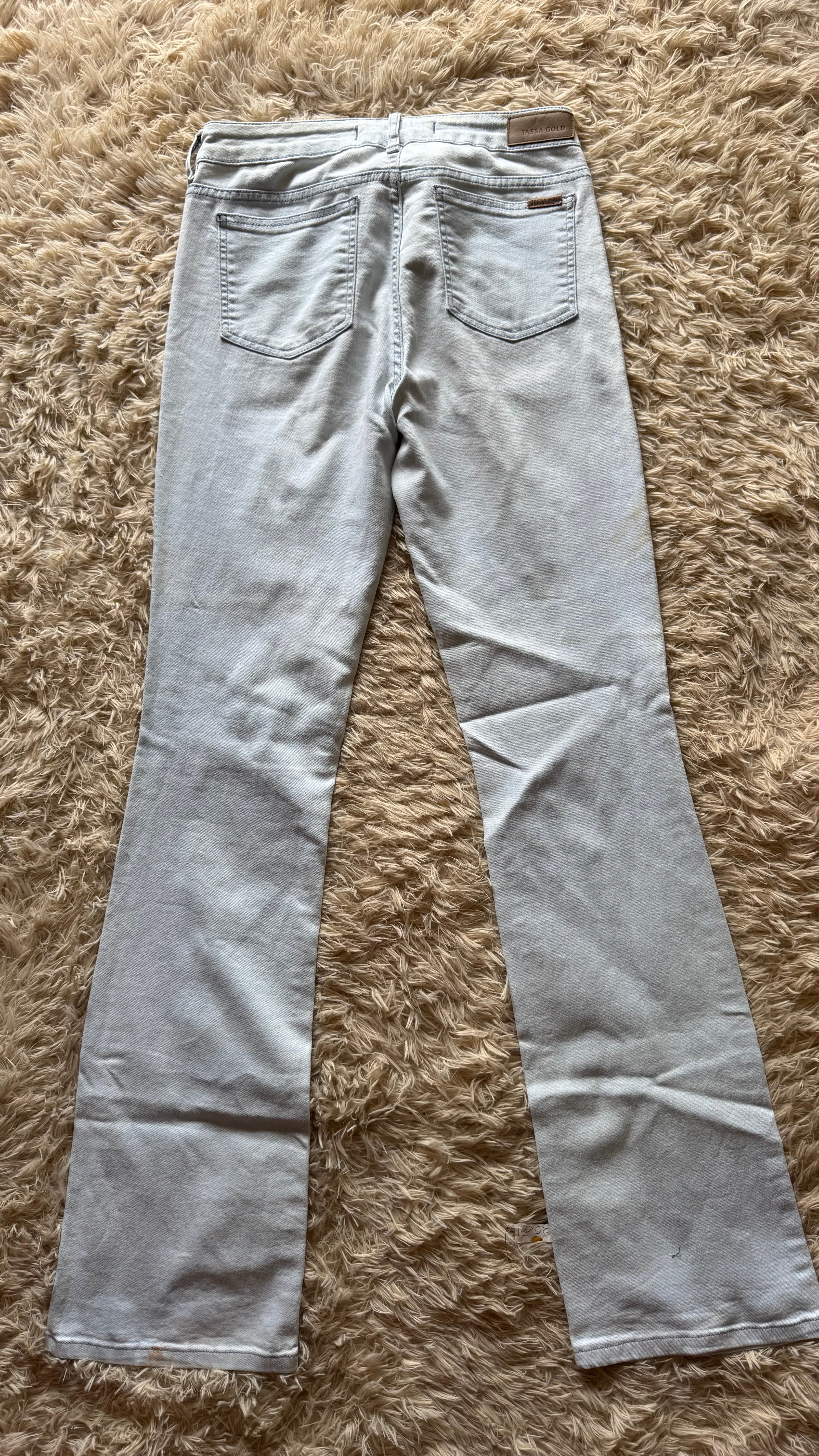 Calça Flare Tassa Gold Cinza