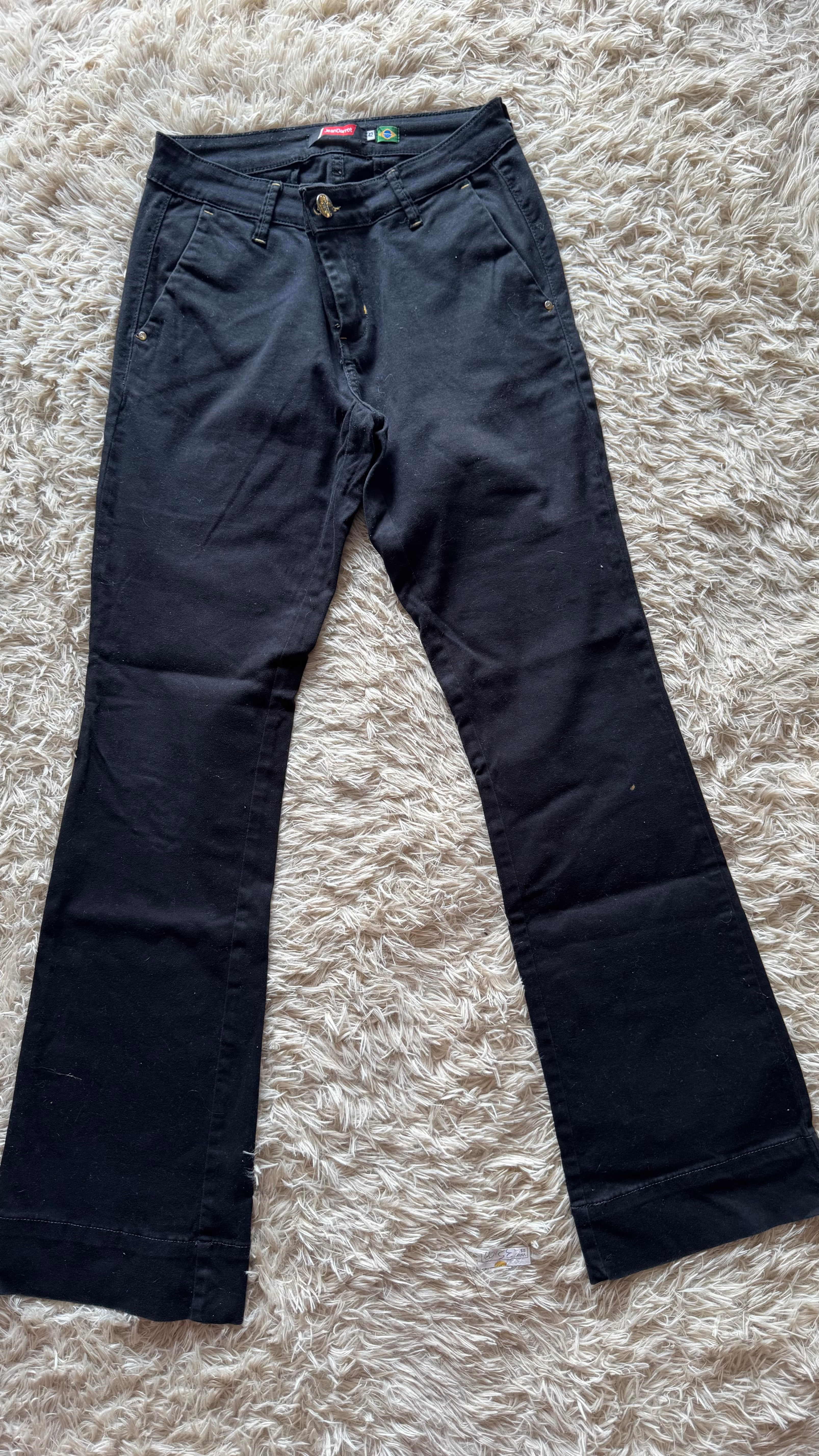 Calça Flare Jean Darrot Preta