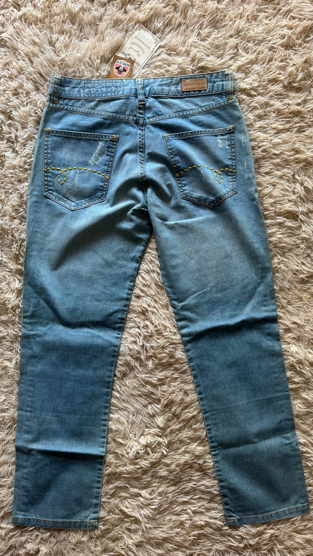 Calça Jeans Destroyed Azul Alove And Beyond - Nova com Etiqueta