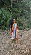 Vestido Estampa Geométrica Multiuso - Inspiração farm
