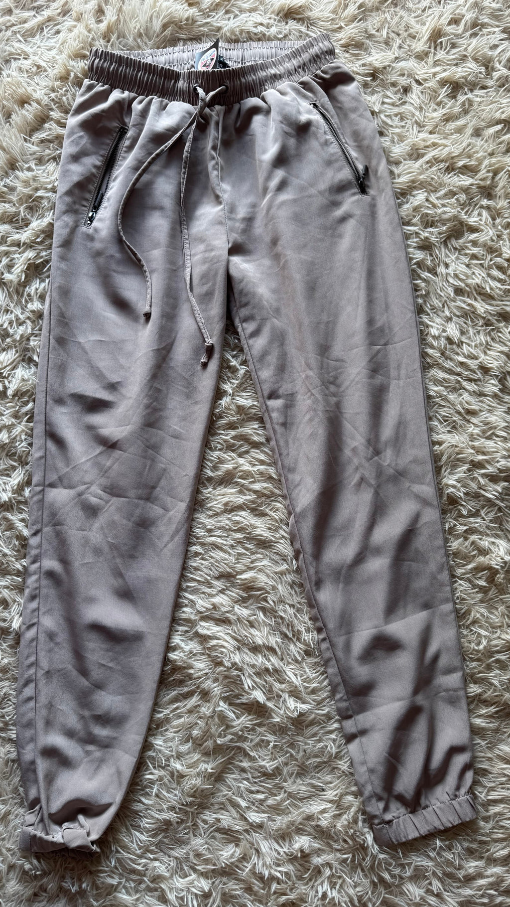 Calça Jogger Bege com Bolso