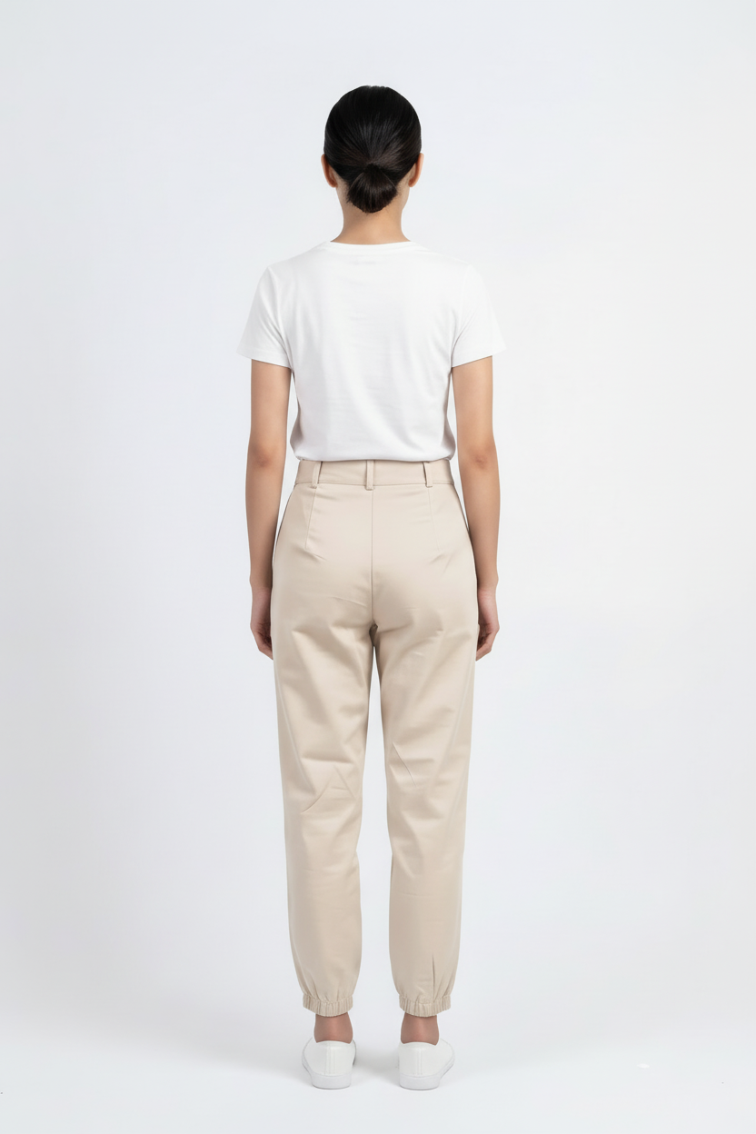 Calça Jogger Bege