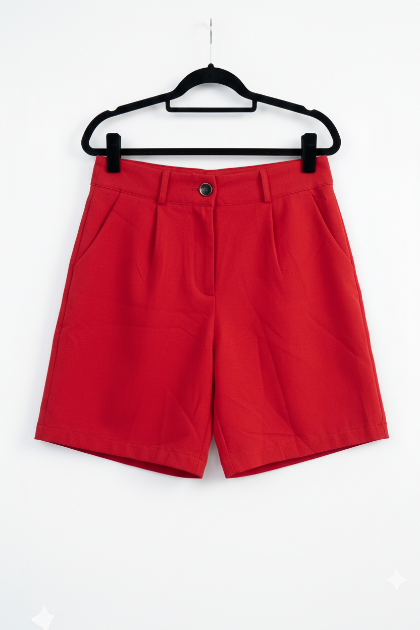 Bermuda Vermelha Alfaiataria - Imagem 3