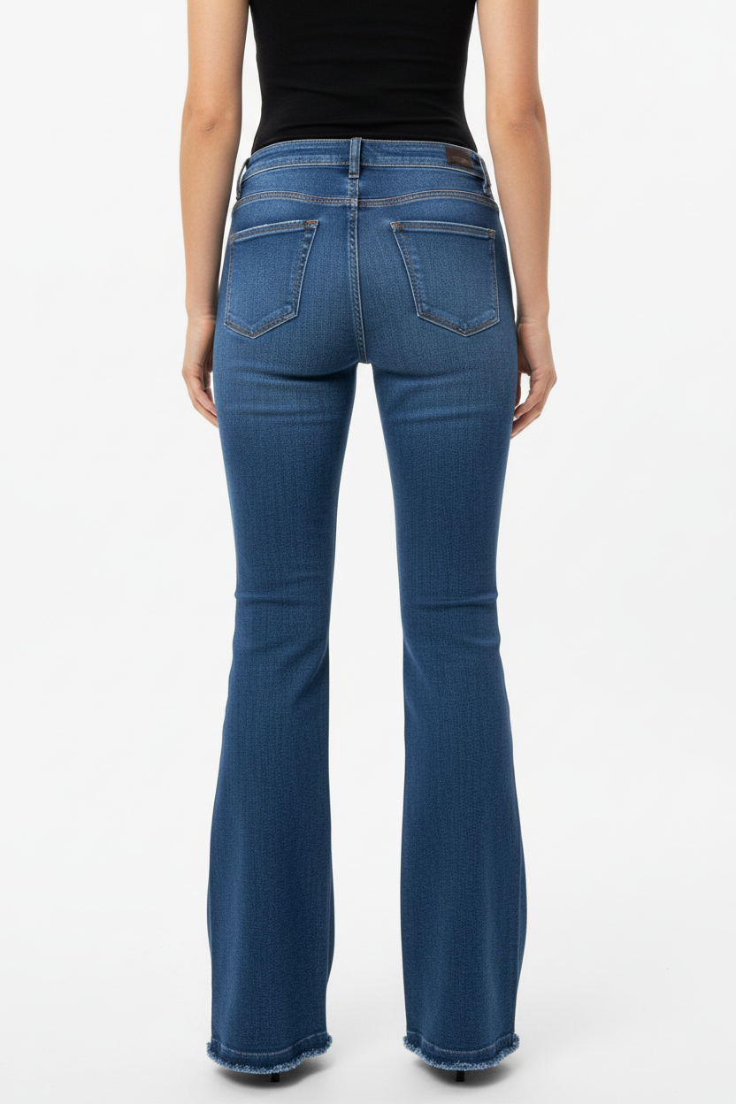 Calça Flare Costas
