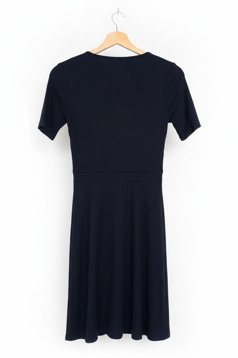 Vestido Azul Marinho Transpassado - Hering