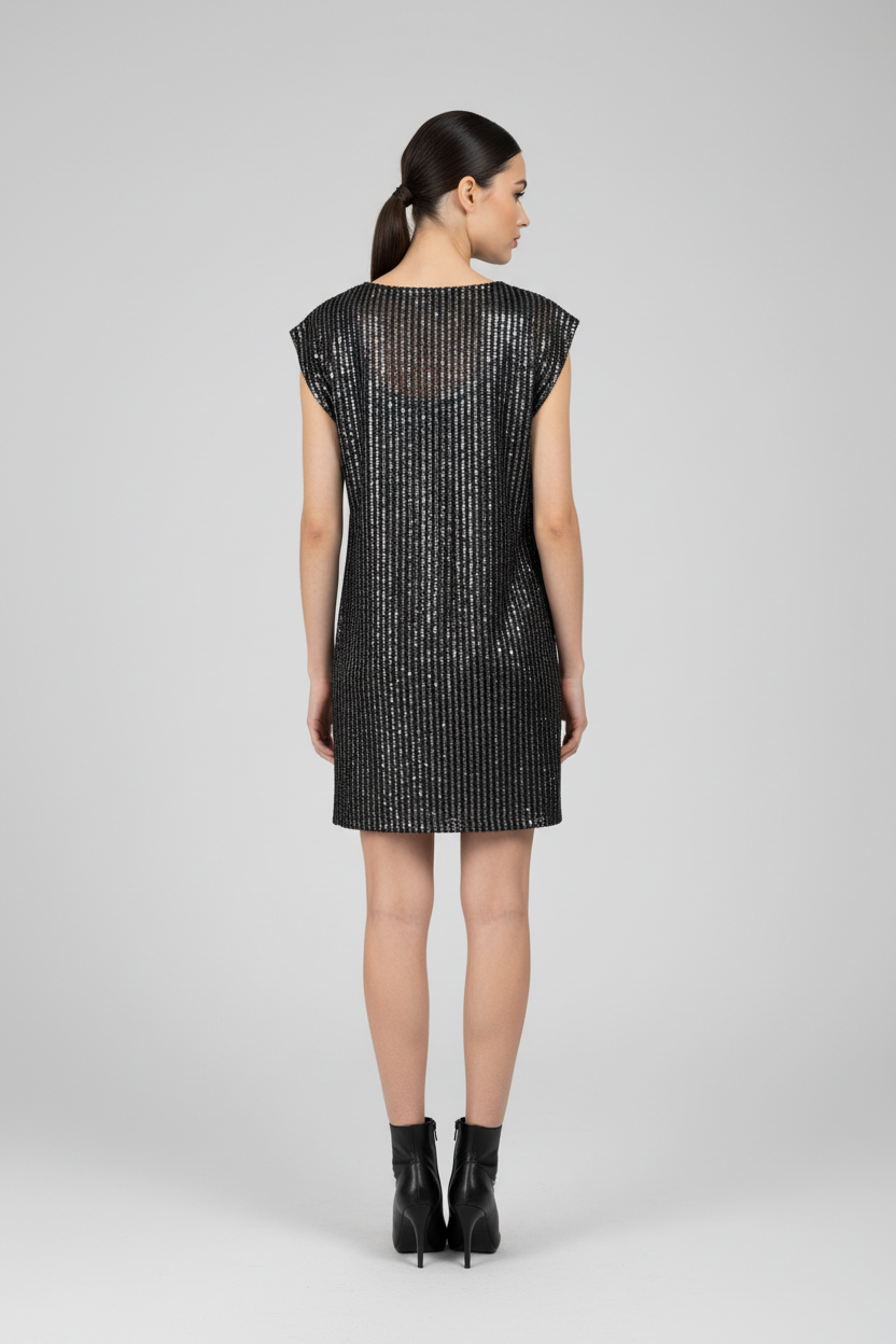 Vestido Sobreposto Holográfico