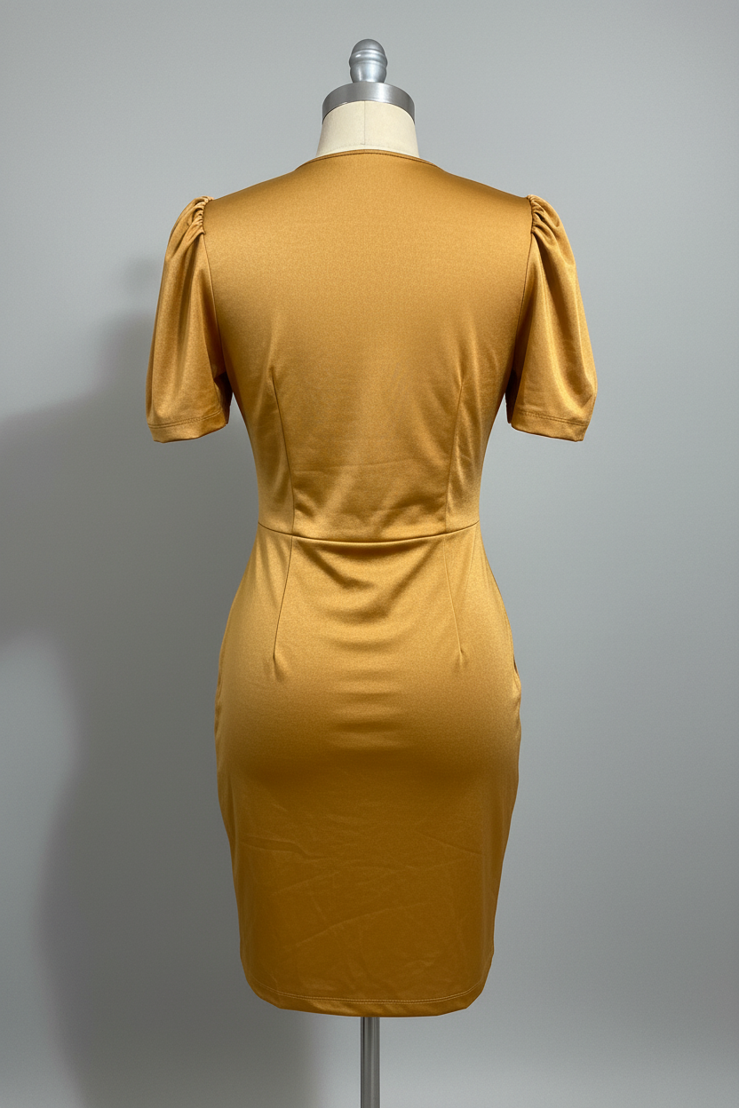 Vestido Dourado Morena Charme