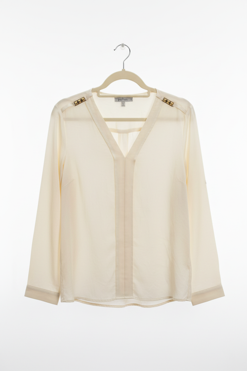 Blusa Off-White com Tachas Pollen