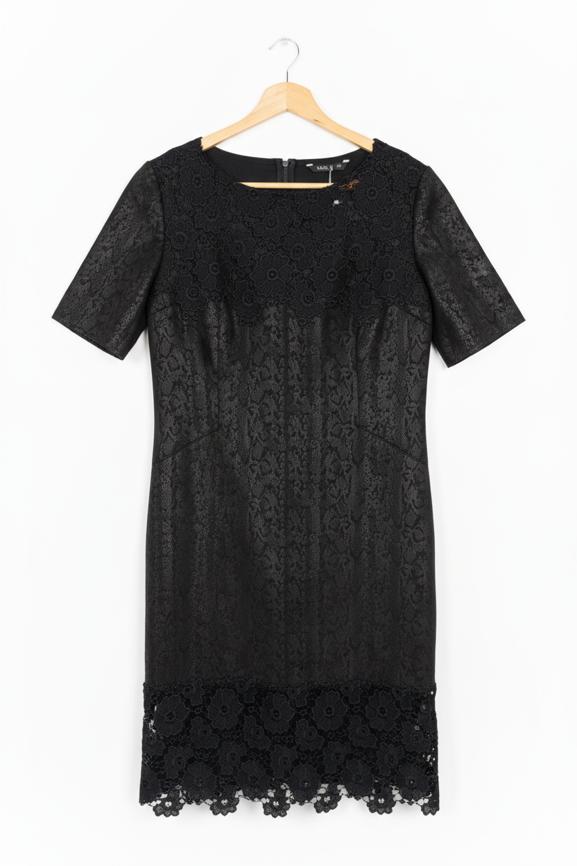 Vestido Preto Renda Viva
