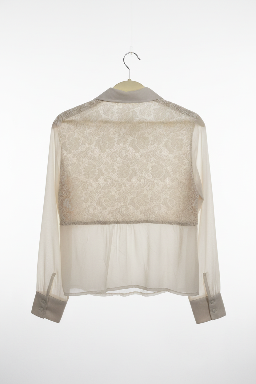 Blusa Off-White com Renda - Giovana Julia