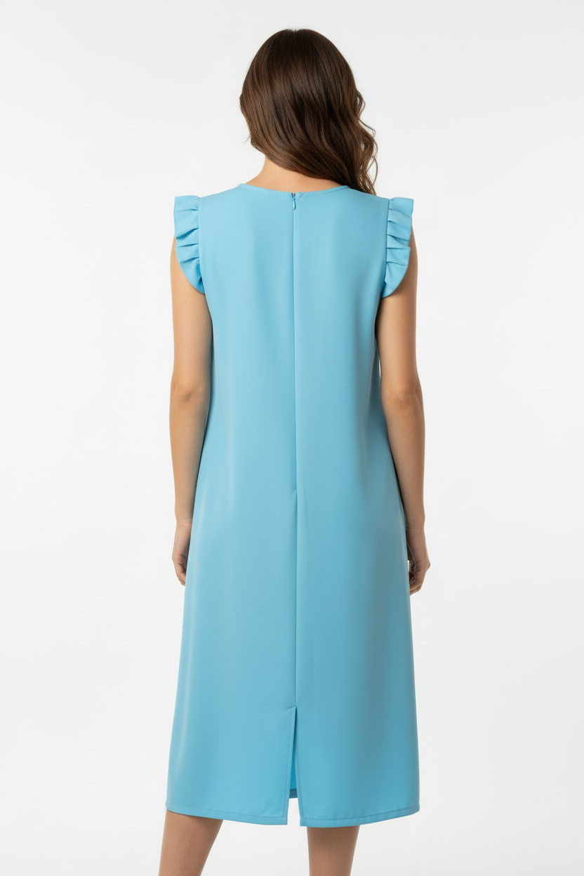 Vestido Azul Claro Midi