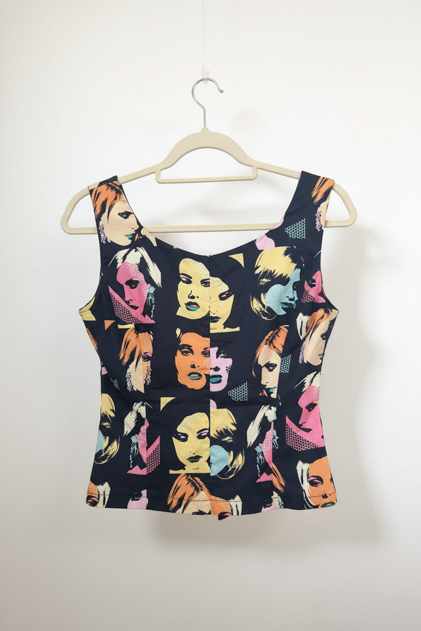 Blusa Preta Pop Art