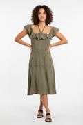 Vestido Tratto Jeans Verde Militar
