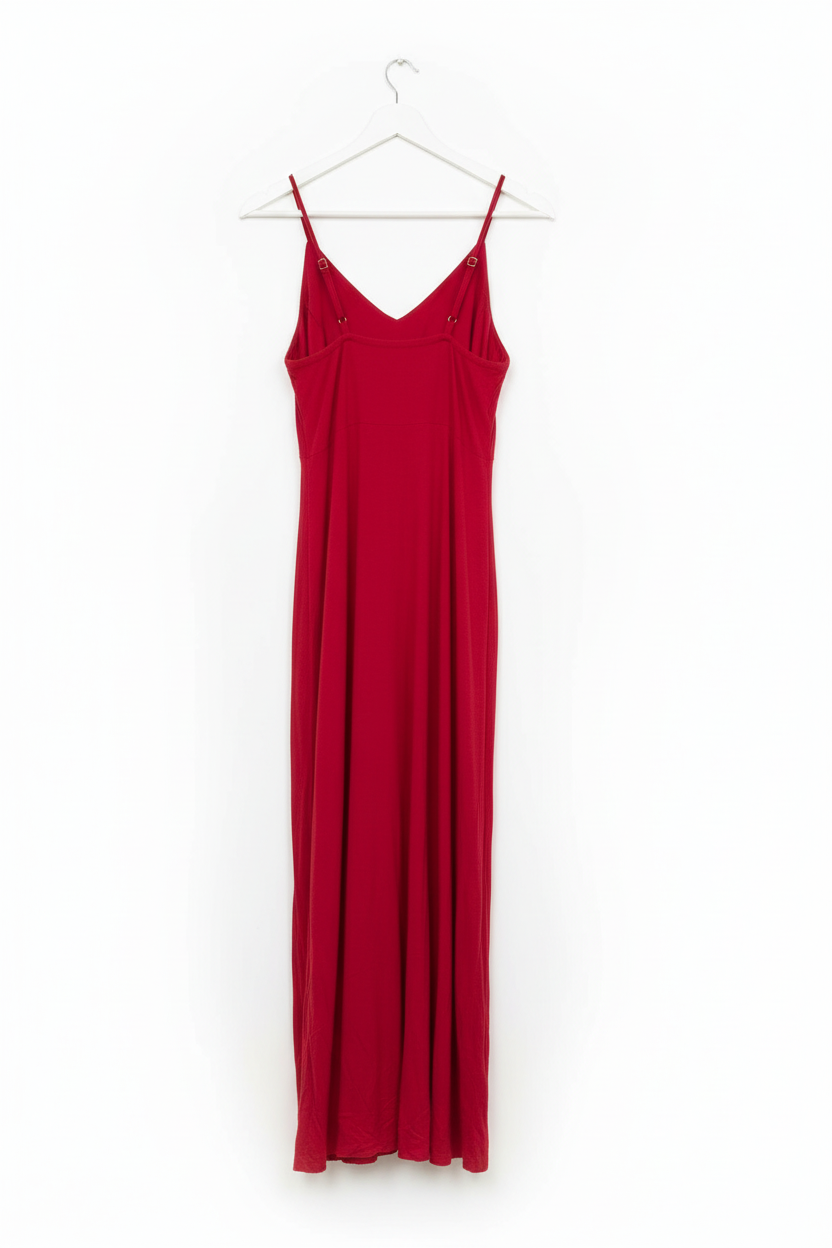 Vestido Vermelho Longuete
