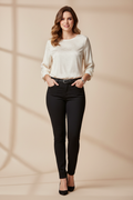 Calça Jeans Skinny Preta Meiguiliya - Nova com Etiqueta