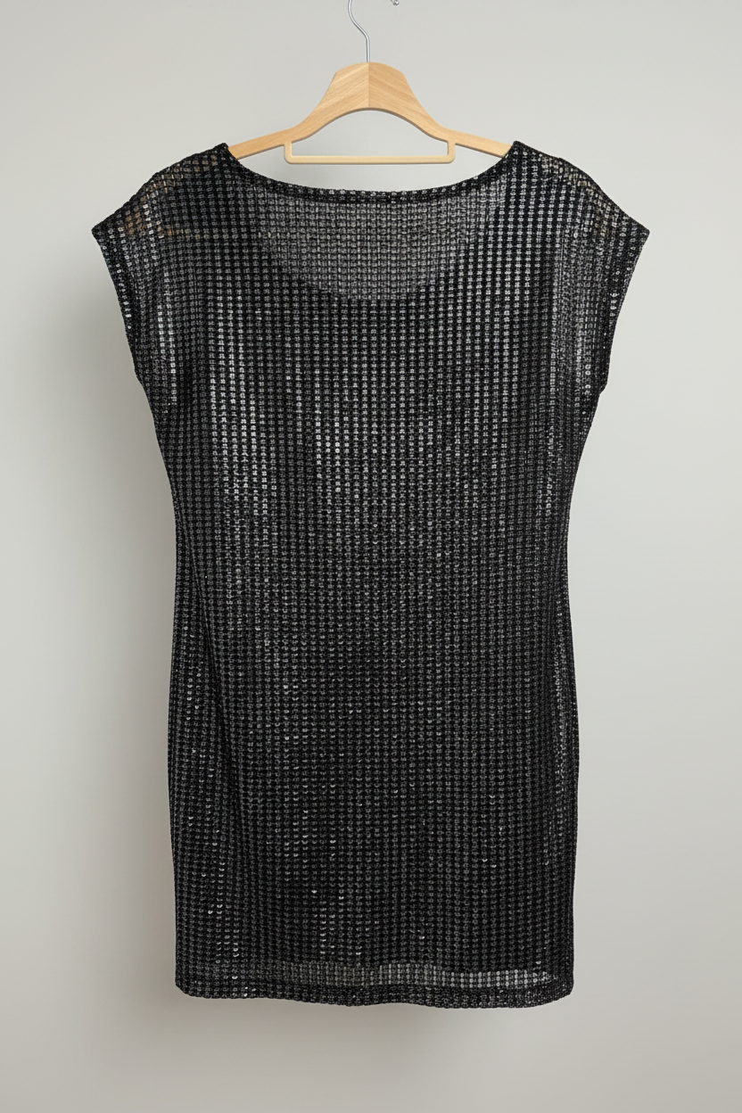 Vestido Sobreposto Holográfico