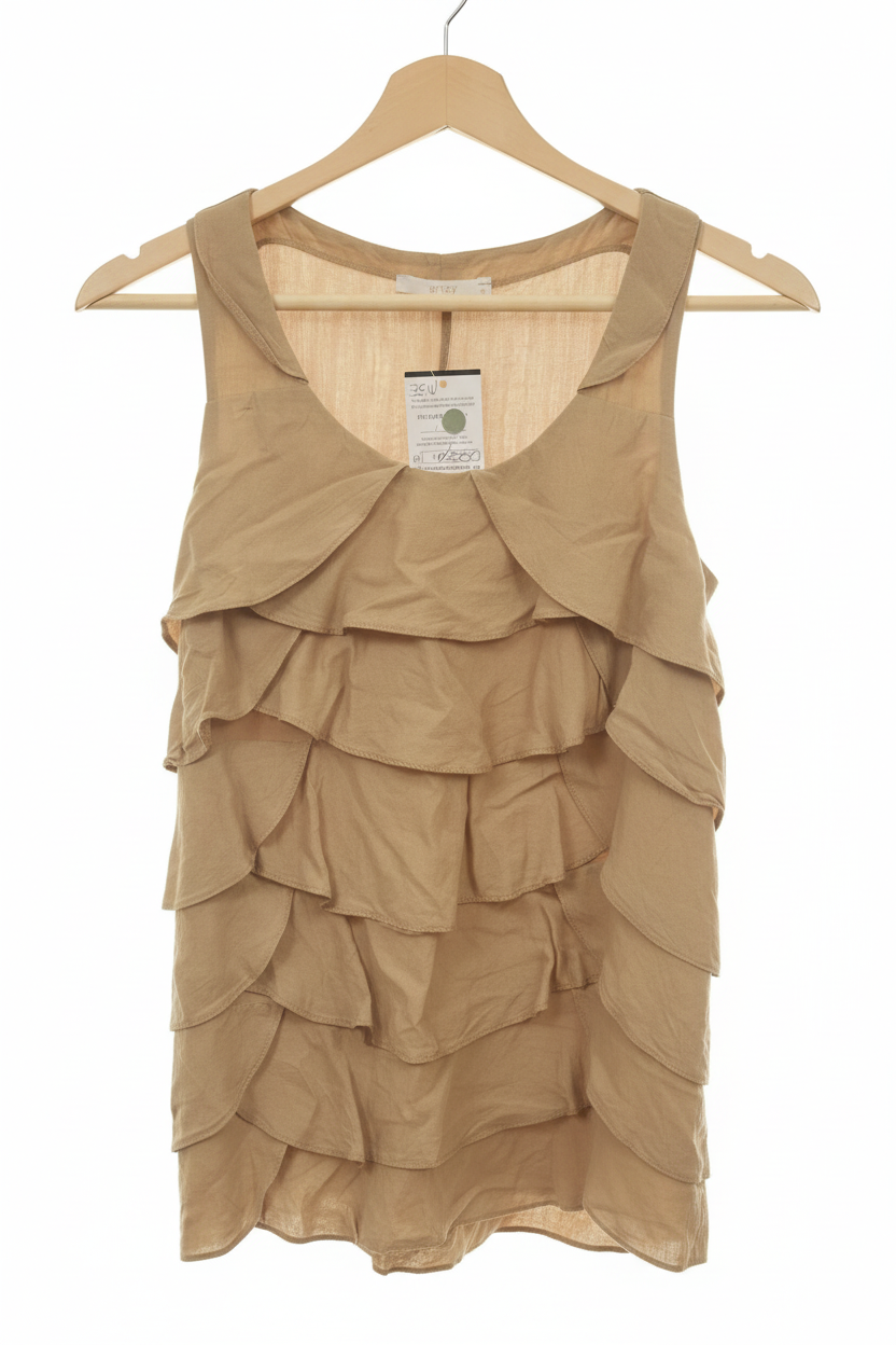 Blusa Babados Bege Artsy