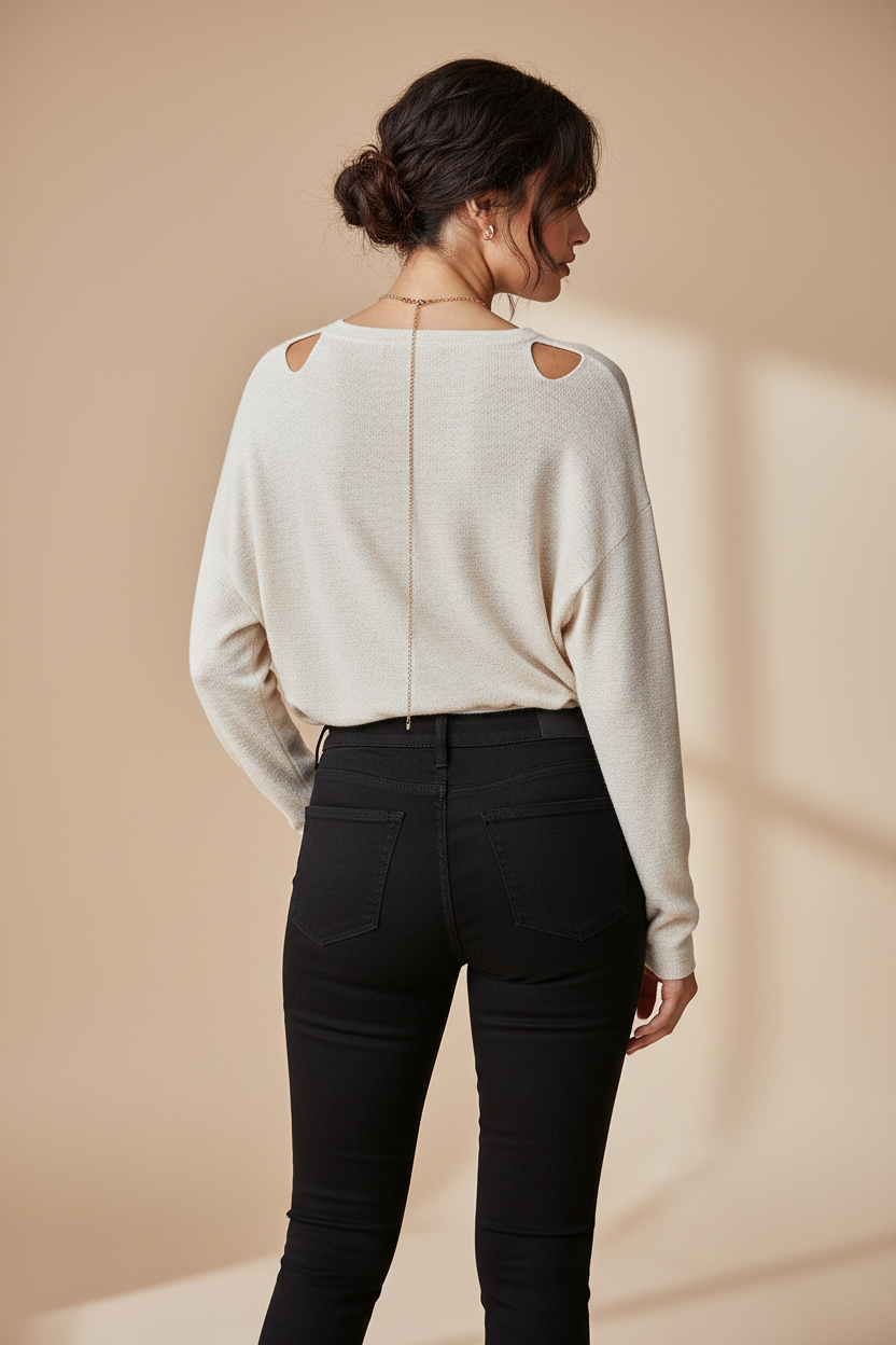 Calça Jeans Skinny Preta Meiguiliya - Nova com Etiqueta