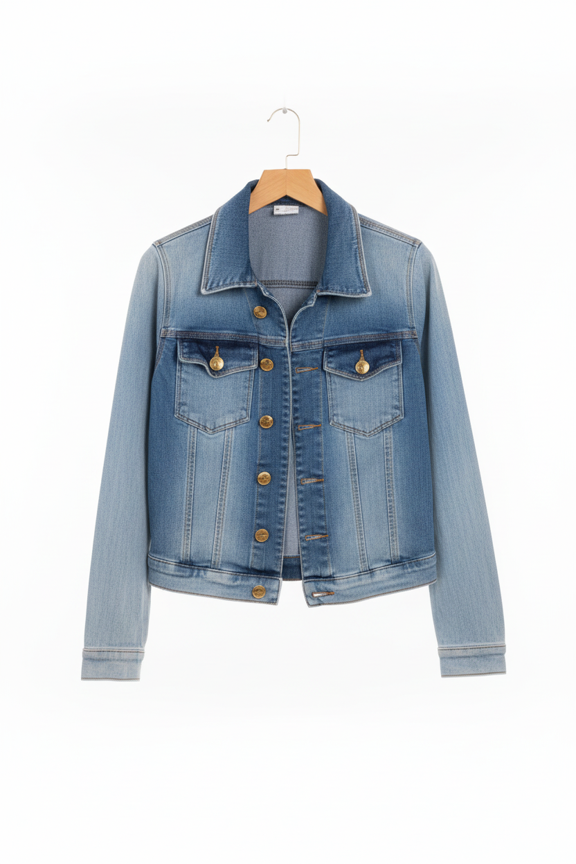 Jaqueta Jeans Bicolor OXY