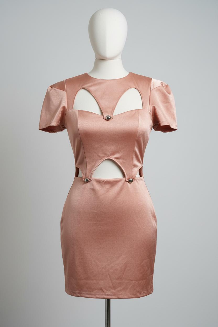 Vestido Rosê Morena Charme