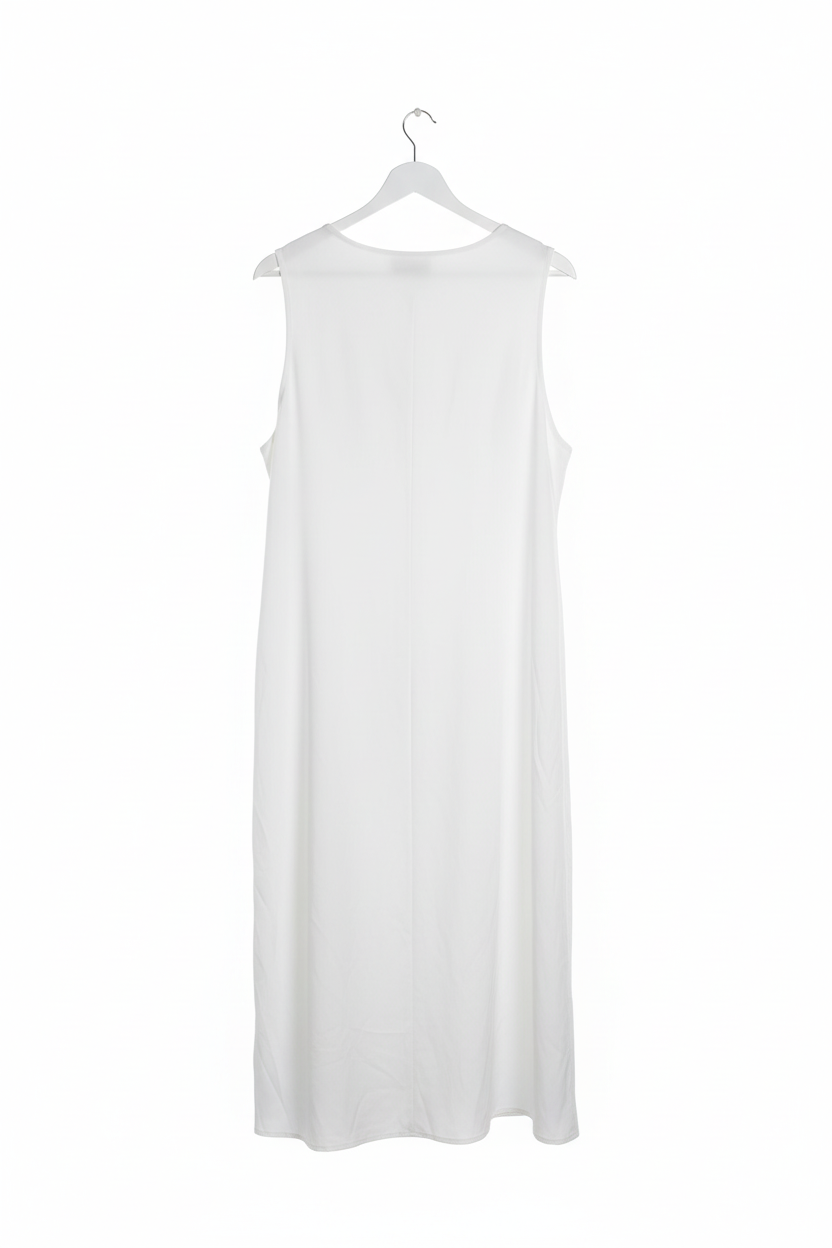 Vestido Branco Borboletas Azuis