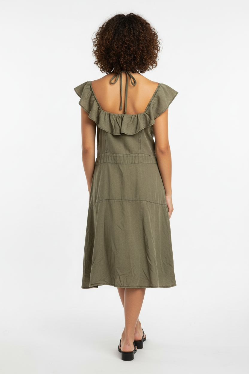 Vestido Tratto Jeans Verde Militar