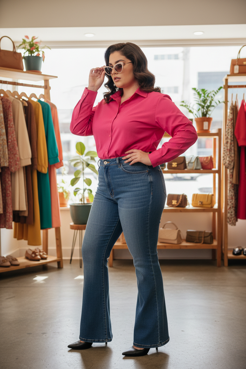 Camisa Pink Vibrante - Vitorelli