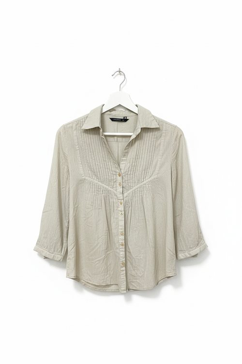 Blusa Bege com pregas