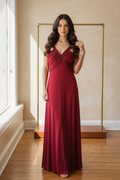 Vestido vermelho modelo M frente